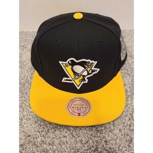 Mitchell & Ness Pittsburgh Penguins NHL 5X Stanley Cup Snapback Hat Cap Black